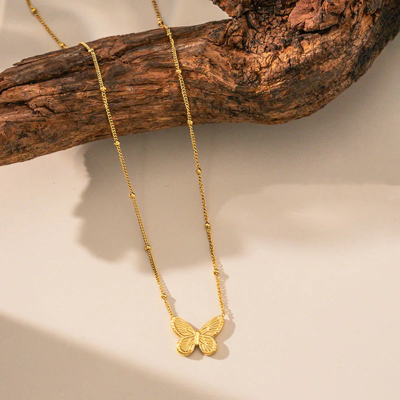 Golden Butterfly Necklace