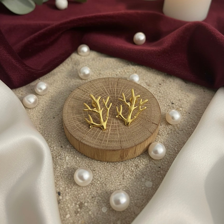 Golden Coral Studs