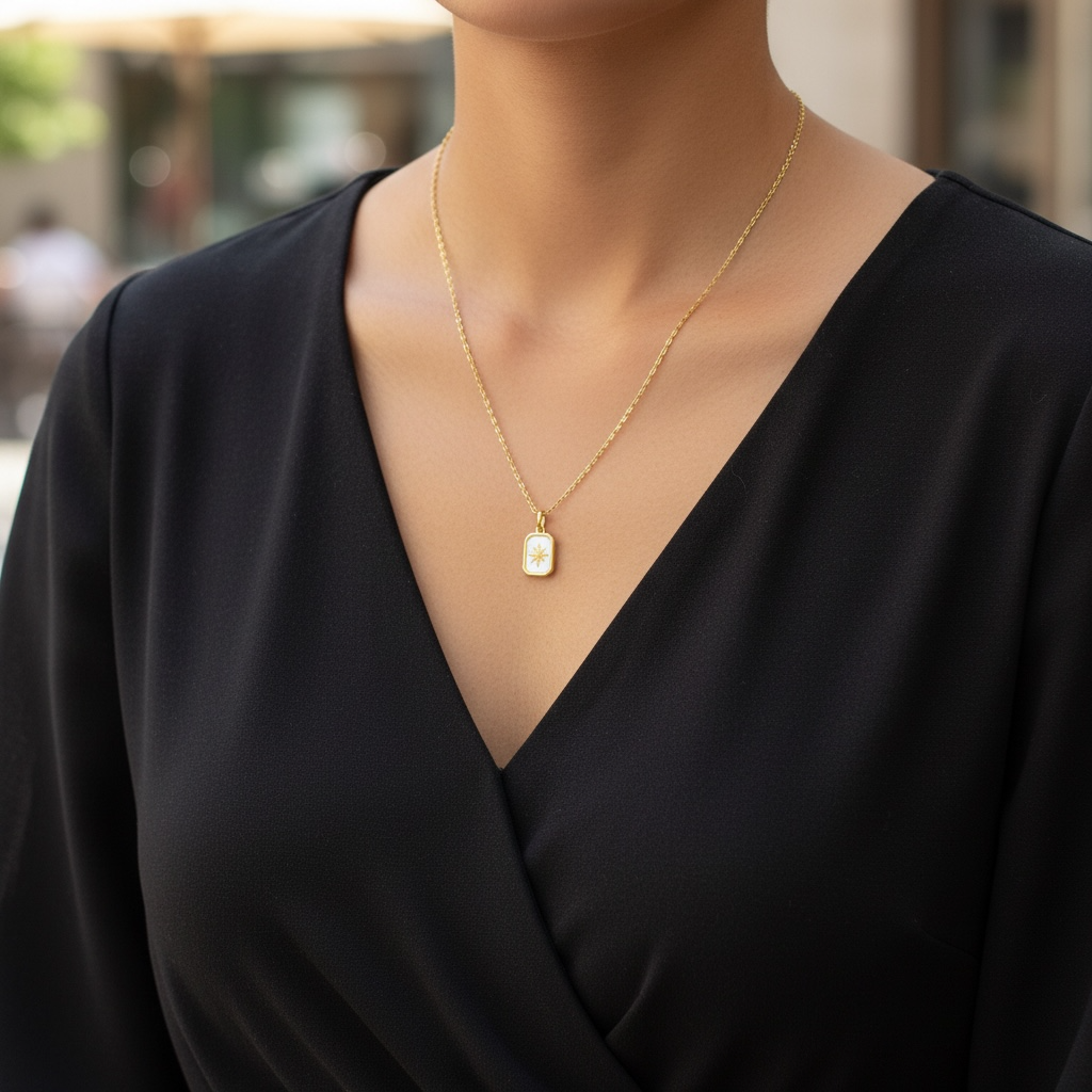 North Star Charm Necklace