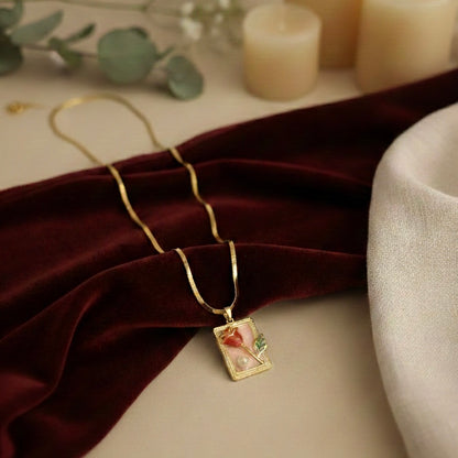 Crimson Bloom Necklace