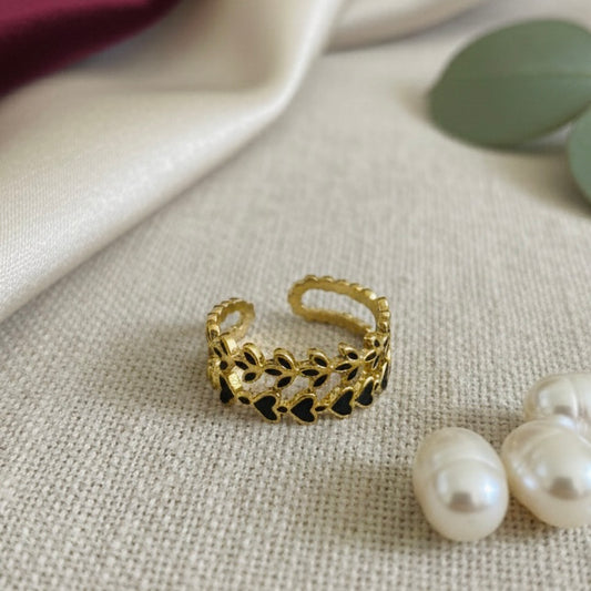 Midnight Hearts Ring