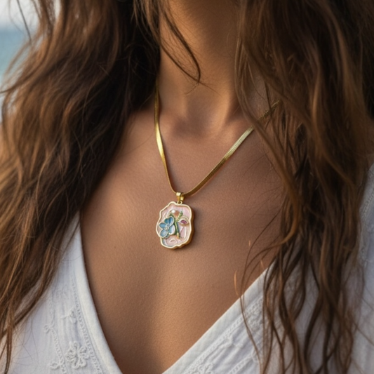 Pink Garden Bloom Necklace